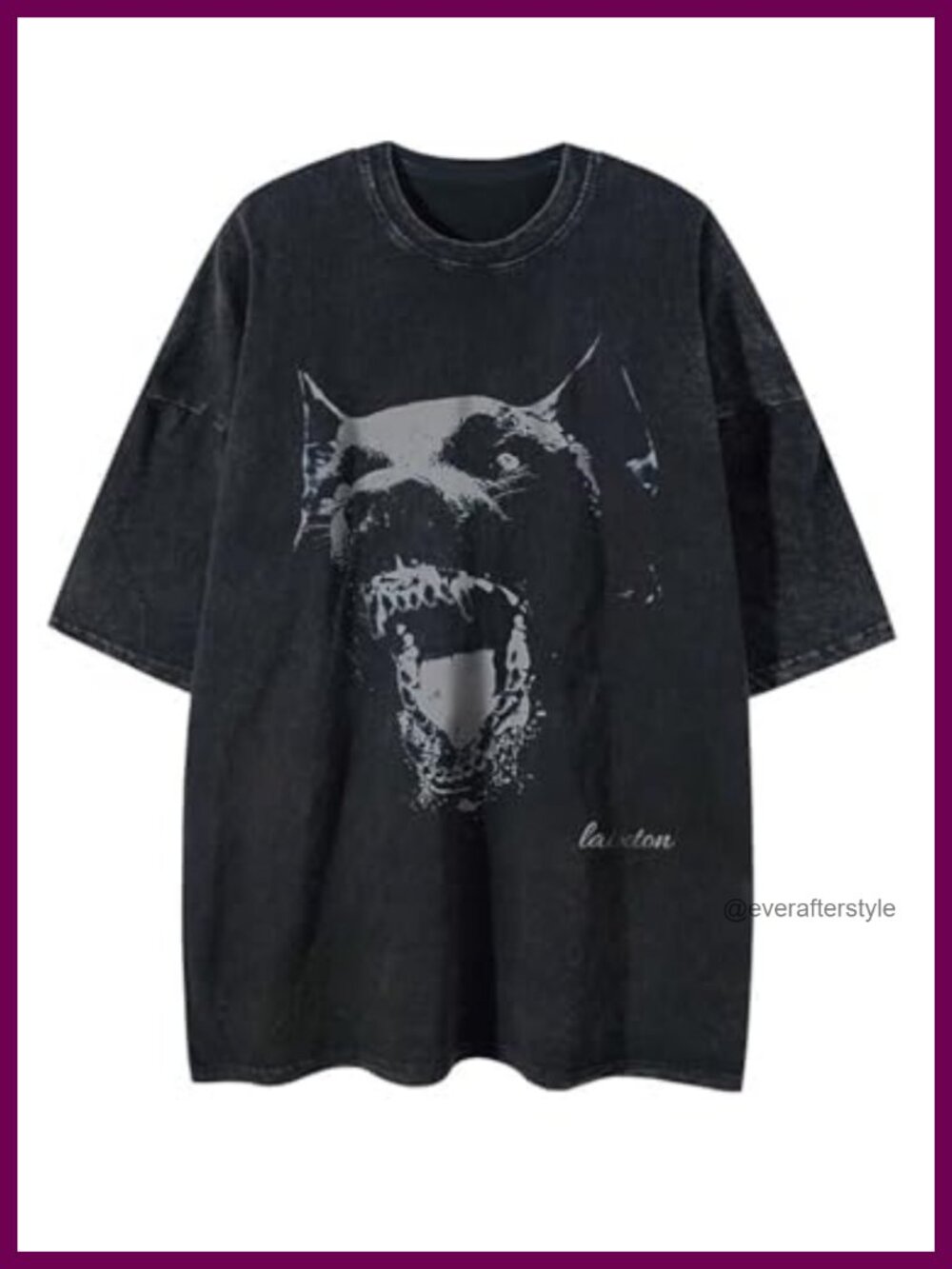Oversized Vintage Graphic Tee - Soft Cotton Crewneck Short Sleeve